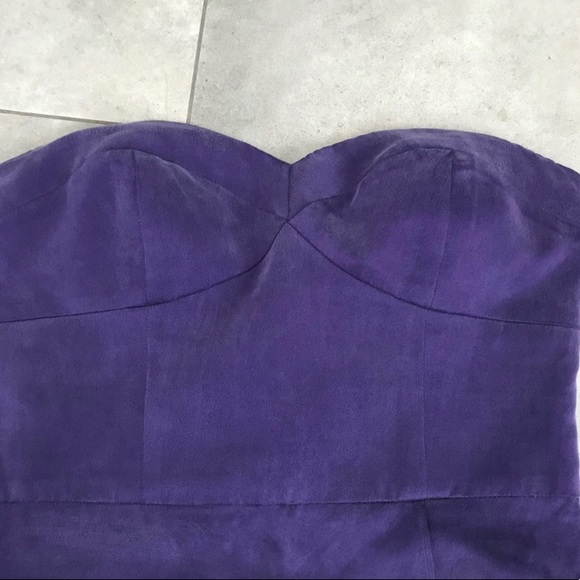 Twelfth Street Cynthia Vincent purple silk dress 4 - Picture 4 of 6